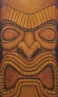 Tiki man artwork by Norm Engel